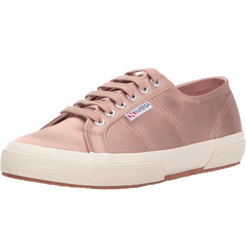 Superga Blush Satin Sneaker - Size 37.5